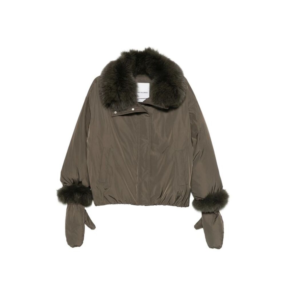 Yves Salomon Brown Jackets Women
